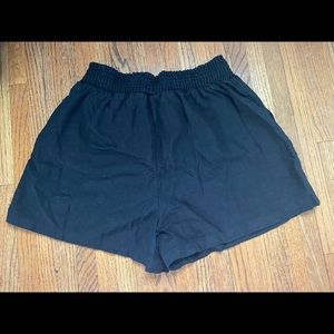 black cotton shorts